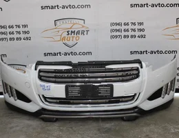 Бампер передній hybrid (під парктроніки та омивачі фар) 1607710580